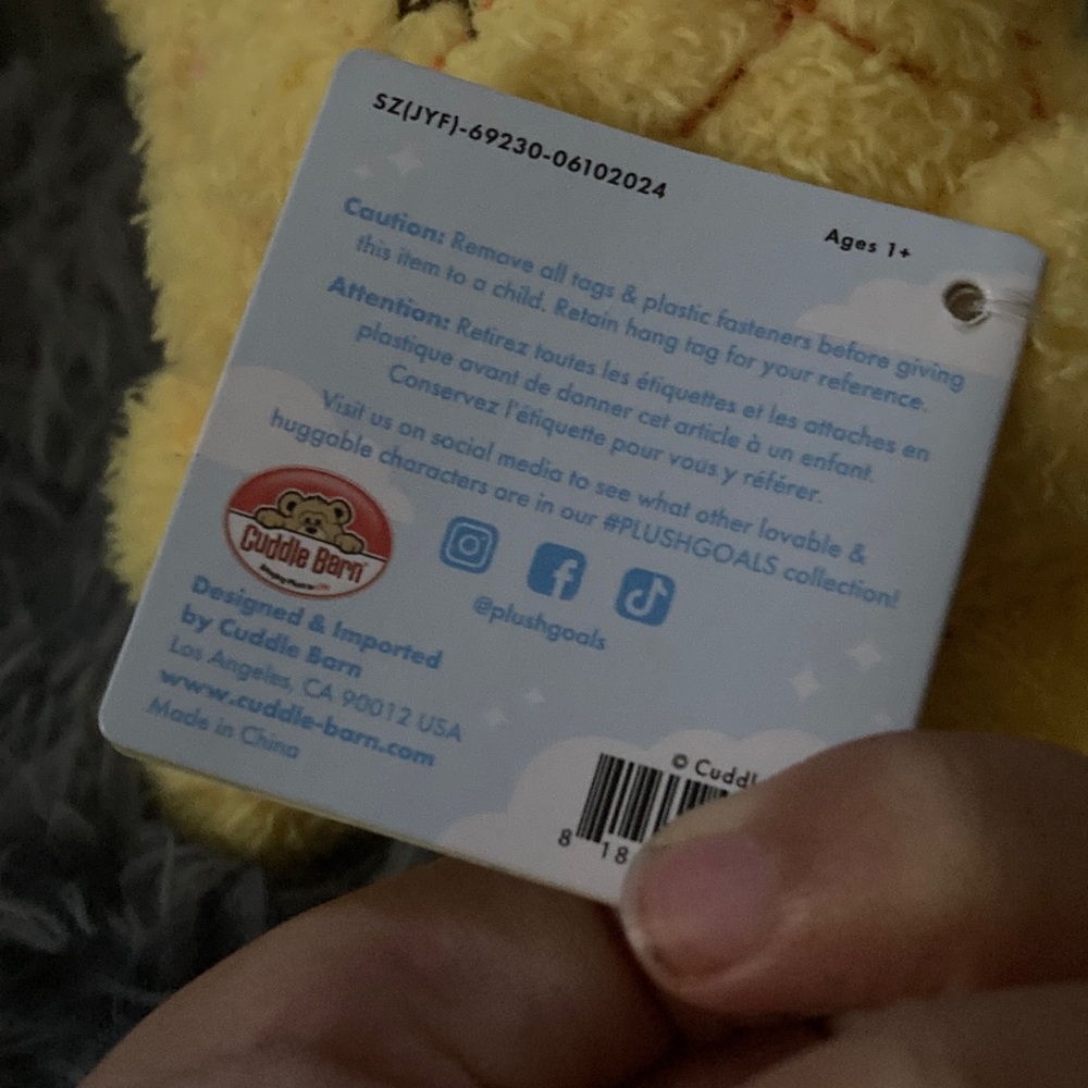 Yellow Plush Pineapple Toy for children - Picture 3 of 16
